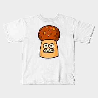 Concerned Little Brown Mushroom Kids T-Shirt